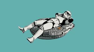 Até um clone Stormtrooper merece umas férias.