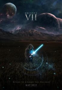 Mais uma arte de fã. Poster de Star Wars Ep. VII.